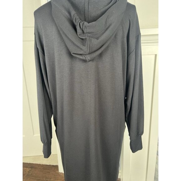 Lou & Grey Signature Soft Hoodie Dress Dark Charcoal Gray Athleisure Sz Small - Picture 5 of 8